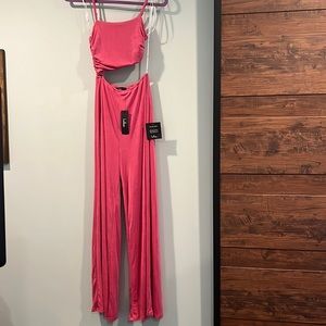 NWT Lulus pink jumpsuit